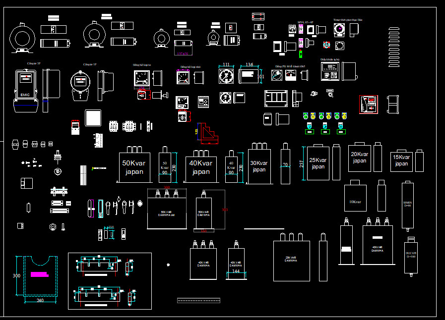 THƯ VIỆN AUTOCAD THIẾT BỊ ĐIỆN – DOWNLOAD for FREE